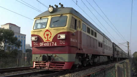 [火车]DF4D+25G+RZ25+S25B[K6583]&SS8+25G[K1074] 京广线