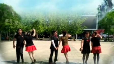 北京顺义人民健身公园双人对跳吉特巴艺术站展示采红菱
