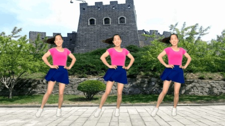 点击观看《32步毽子舞步教学分解视频 赶着马车去北京 玫香广场舞教学》