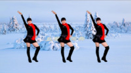 点击观看《益馨广场舞 冬天里的一把火 时尚健身舞 动感摆胯32步》