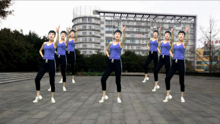 点击观看《钦钦广场舞《不要停》健腰收腹健身操正背面是安》