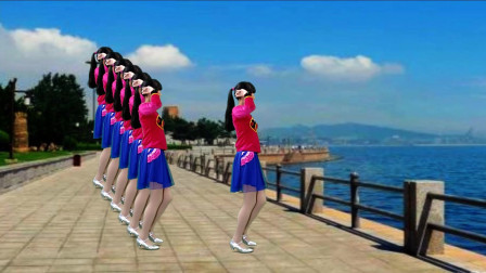 点击观看《阳光溪柳广场舞《我在想你你在哪里》32步好看的健身舞蹈视频》