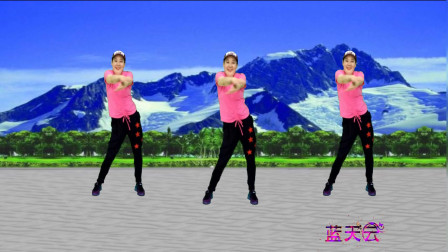 点击观看《简单绕臂健身操视频 蓝天云舞蹈有效预防颈椎病》
