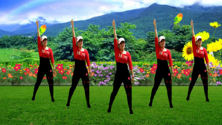 点击观看《优柔广场舞 快乐舞步健身操第五套第二节《扩胸运动》正面版》
