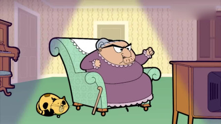 憨豆先生动画版：万圣节房东太太被憨豆吓晕倒了！