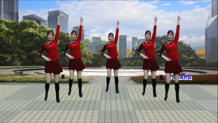健身舞《火火的中国火火的时代》活力十足舞步，正能量歌曲，一起跳起来。