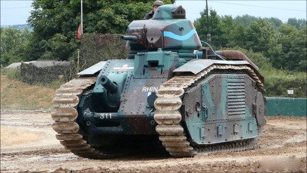 武器大讲堂 2020 拥有两门大炮的B1重型坦克，代表法国二战工业的巅峰