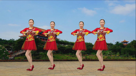 民歌广场舞《陕北新娘》嘹亮的歌声喜气洋洋，开心的舞蹈风情流淌