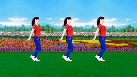 益馨广场舞-32步  合集12 一首《路灯下的小姑娘》经典热曲动感32步，背面示范