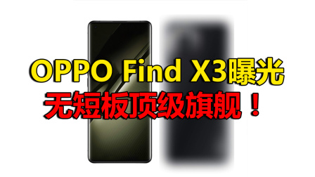 OPPO Find X3关键配置曝光：依然是顶级旗舰！
