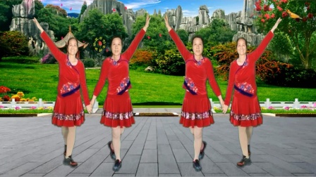 自由广场舞《幸福跳起来》32步双人舞教学