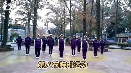 《大金操第四套第八节一腕部运动，唱首情歌给草原》武汉梅南健身队