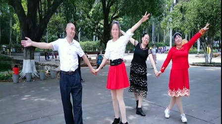 红舞狂广场舞双人舞慢四《画心 》2021.3.28