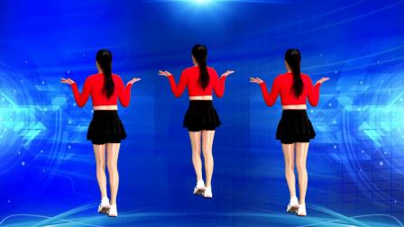 精选广场舞：瘦身健身操 网络流行广场舞，弹跳64步《你听过我的歌吗》背面