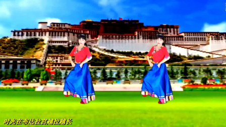 广场舞《我要去西藏》抒情草原歌曲，优美欢快藏族舞难度适中