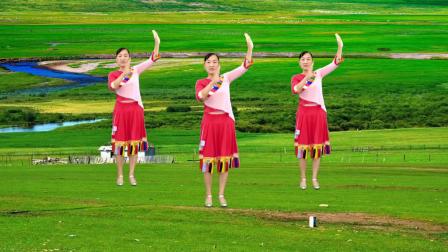 玫香广场舞 第五季  民族风格舞蹈 民族风广场舞《我的玫瑰卓玛拉》藏歌天籁，百听不厌
