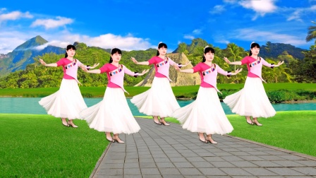益馨广场舞 广场舞《我要去西藏》简单大气民族风健身舞，附教学