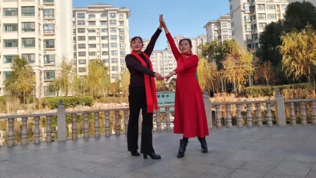 信阳舞动人生广场舞《今天是你的生日我的中国》双人舞