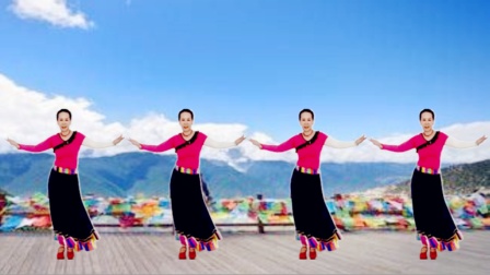 雨亭广场舞《桑吉卓玛》欢快藏族