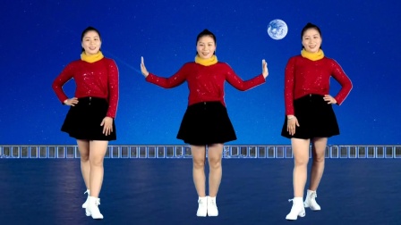 紫欣广场舞《月下情缘》原创简单动感32步，一看就会，附教学