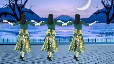 【广场舞教学】《月光下的凤尾竹》动作简单优雅，背面带您一起跳