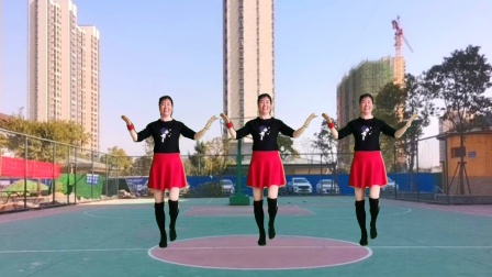 唐江舞动人生广场舞（感情在降温）网红舞蹈室外风景视频
