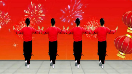优柔健身操广场舞 第二季 新春佳节！一首《新年快乐歌》喜庆欢快背面演示送给您