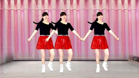 阳光香果广场舞 广场舞《想着你亲爱的》64步正背面，方便学跳！