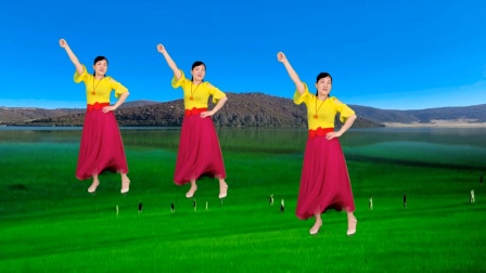 玫香广场舞 第五季  民族风格舞蹈 高原情歌广场舞《爱的思念》动感大气，32步简单易学