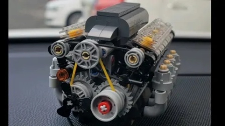 乐高V8发动机 5+R变速箱
