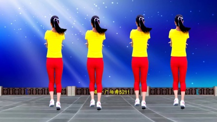 燕子广场舞5211现代舞合集一 经典流行歌《大家一起来》背面带跳，动感节奏，一起跳起来