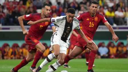 2022世界杯 E组第2轮 西班牙VS德国 世界杯-莫拉塔破门菲尔克鲁格救主 西班牙1-1德国