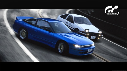 (伯仲之间的激烈对决) 日产 Sil80 vs 丰田 AE86 - 德国纽博格林北环赛道单圈对决【回放视角】