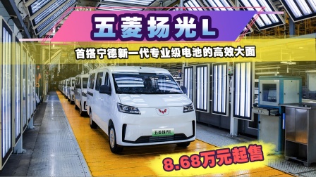 宁德新一代专业电池加持，五菱扬光L 高效城配，8.68 万元起上市