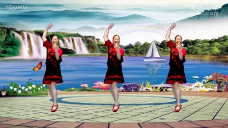 点击观看《32步广场舞赏析 妹妹要过河 动作欢快的明萱广场舞》