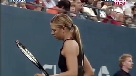 2006美国网球公开赛女单R1 莎拉波娃VS克拉吉塞克