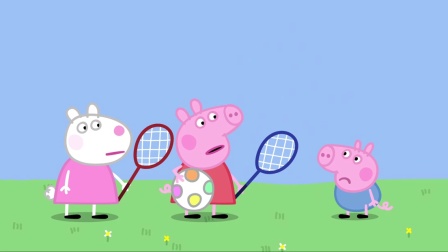 小猪佩奇第二季：大家一起在花园玩弹力球