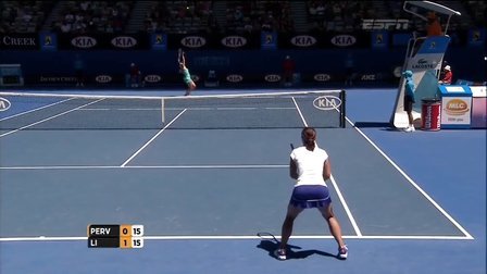 WTA的2012年澳大利亚网球公开赛R1的李娜VS KPervak.(ESP
