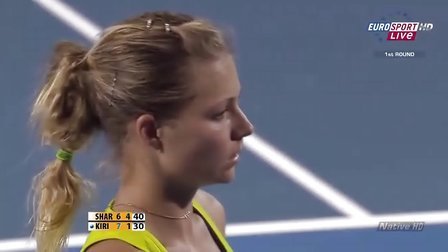 2010澳大利亚网球公开赛女单R1 莎拉波娃VS基里连科 part 2