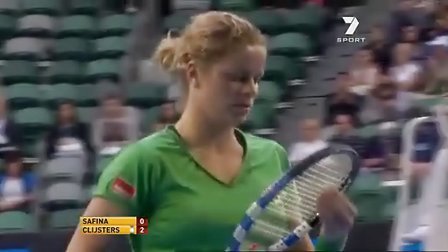 2011澳大利亚网球公开赛女单R1 克里斯特尔斯VS萨芬娜 SET 1