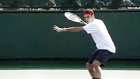 费德勒正手练习高清慢动作-v1tennis.com-美国版L4网球拍特价销售中