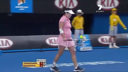 2011澳大利亚网球公开赛女单R1 莎拉波娃VS塔纳苏甘