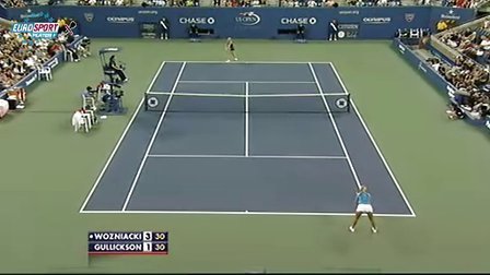 2010美国网球公开赛女单R1 沃兹尼亚奇VS古利克森