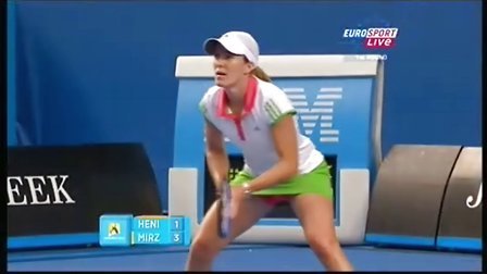 2011澳大利亚网球公开赛女单R1 海宁VS米尔扎 SET 1