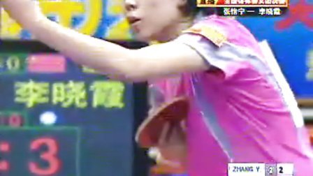 精英乒乓网——08全国乒乓球锦标赛北京山东张怡宁vs李晓霞