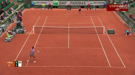 2014法国网球公开赛女单R1 李娜VS梅拉德诺维奇 （自制HL）