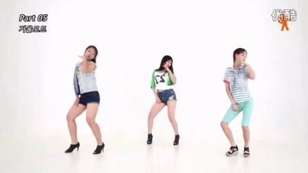 韩国舞蹈教学视频分解动作-男女组合简单舞蹈教学-蔡依林日不落