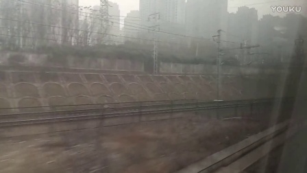 G30次列车合肥南站开车（2017.1.4）