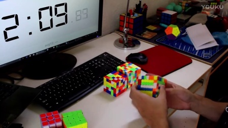 [FAZ] 2x2-7x7 Rubik's Cube Relay- 5-26.32 (Unofficial World Record)