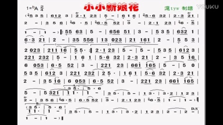 小小的新娘花电子琴曲谱_电子琴曲谱(2)